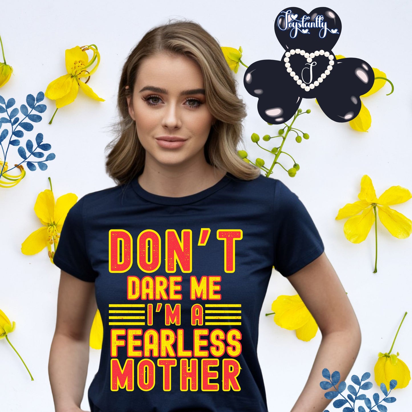 Navy Blue shirt for bold moms. Perfect shirt for bold moms.