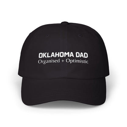 Black Baseball Cap. Best Embroidered Cap For Oklahoma Dads.