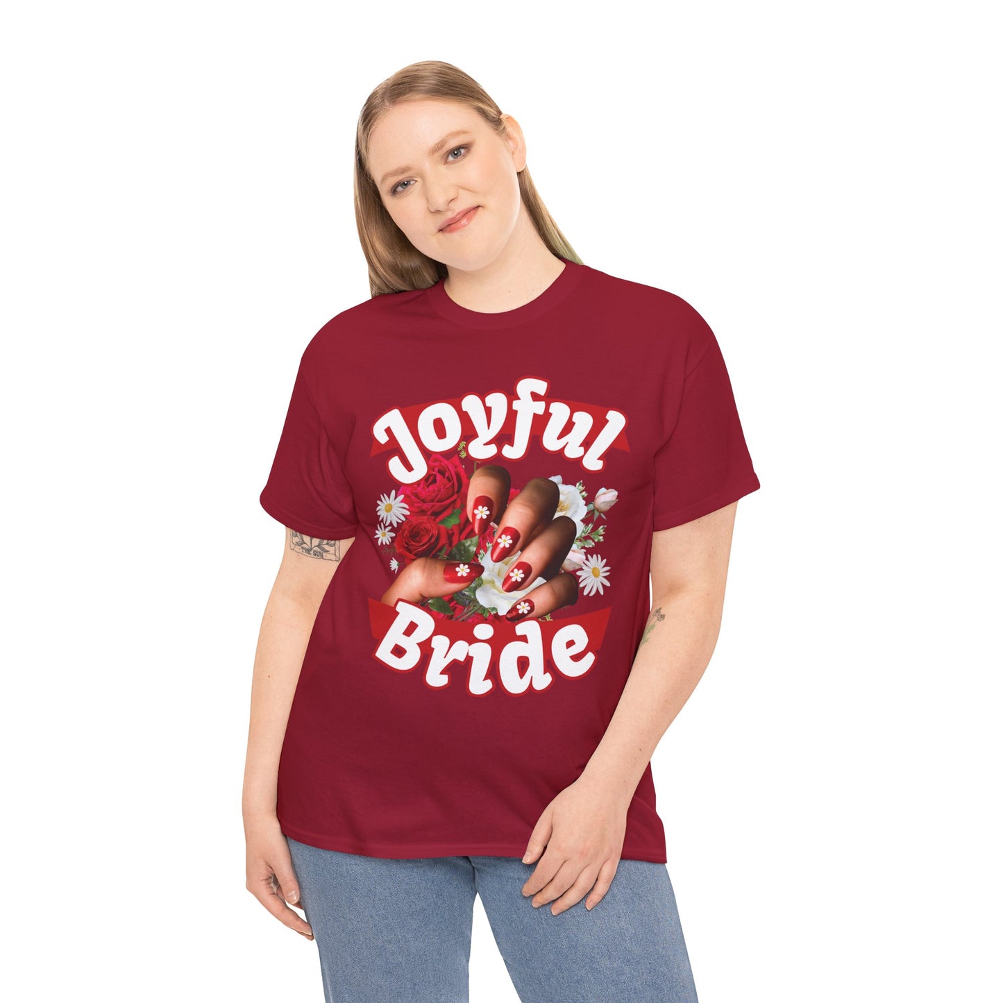 Floral Cute Bachelorette Party Shirt | Joyful Bride  | Super T-shirt