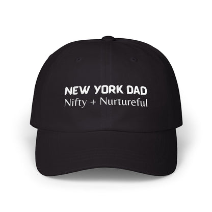 Black Baseball Cap. Best Embroidered Cap For New York Dads.