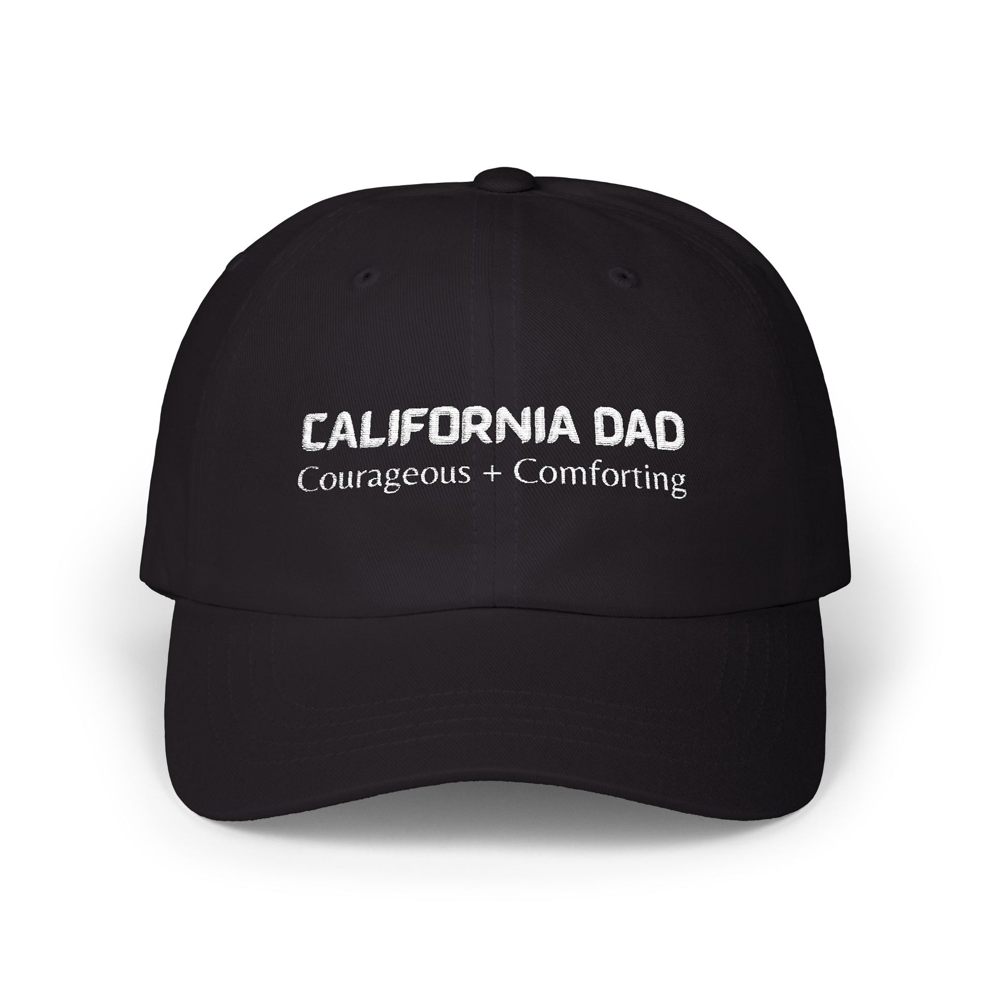 Black Baseball Cap. Best Embroidered Cap For California Dads.