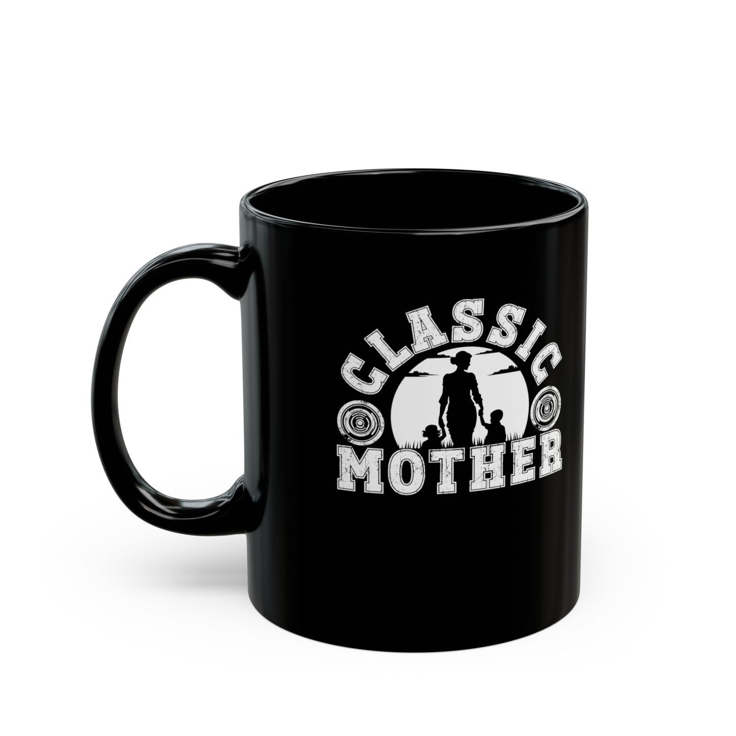 Cute Mom Black Mug: Celebrate Mom’s Classic Love, Perfect Birthday Present, Christmas, Valentine's Day, Mother’s Day Gift