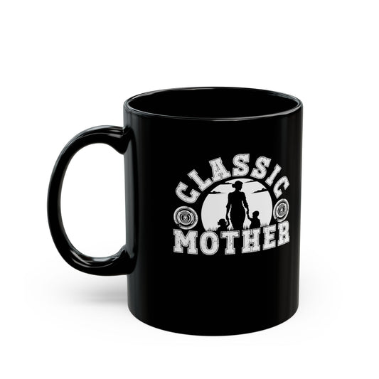 Cute Mom Black Mug: Celebrate Mom’s Classic Love, Perfect Birthday Present, Christmas, Valentine's Day, Mother’s Day Gift