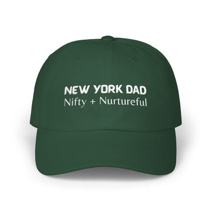 Green Baseball Cap. Best Embroidered Cap For New York Dads.