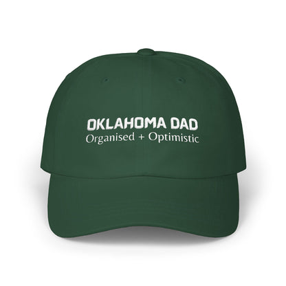 Green Baseball Cap. Best Embroidered Cap For Oklahoma Dads.