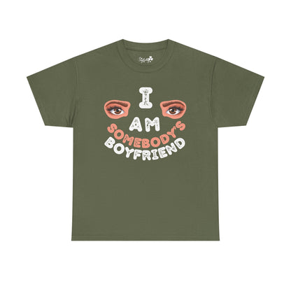 Funny Shirt For Boyfriends (Front and Back Prints) | I am Somebody's Boyfriend | Super T-shirt