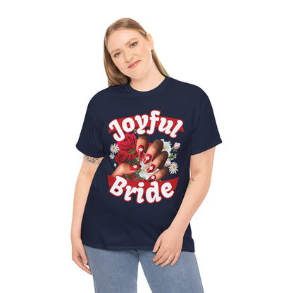 Floral Cute Bachelorette Party Shirt | Joyful Bride  | Super T-shirt