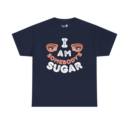 Funny Shirt For Husbands (Front and Back Prints) | I am Somebody's Sugar | Super T-shirt