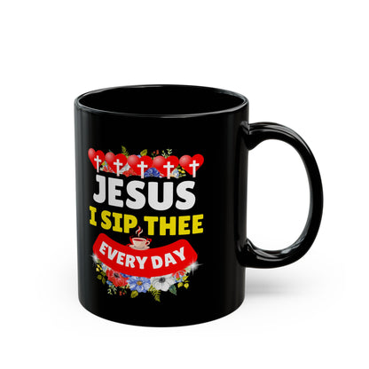 Christian Funny Black Mug, Evangelism Cute Prayer Cup, Jesus Bible Church Gospel Believers, Birthdays, Easter, Christmas Mug