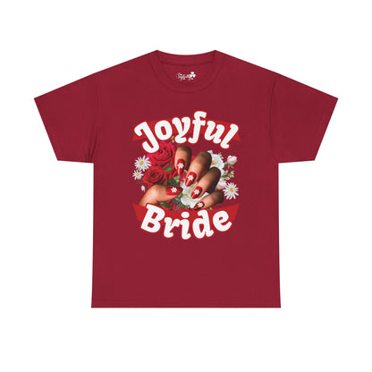 Floral Cute Bachelorette Party Shirt | Joyful Bride  | Super T-shirt
