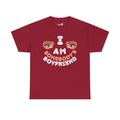 Funny Shirt For Boyfriends (Front and Back Prints) | I am Somebody's Boyfriend | Super T-shirt