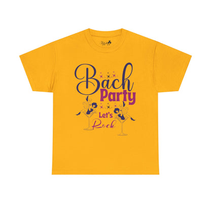Cute Bachelorette Party Shirt | Bach Party, Let's Rock | Super T-shirt
