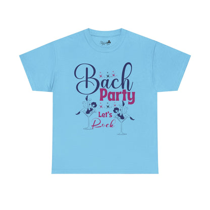 Cute Bachelorette Party Shirt | Bach Party, Let's Rock | Super T-shirt