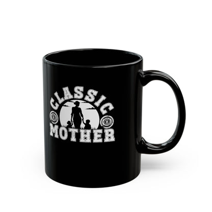 Cute Mom Black Mug: Celebrate Mom’s Classic Love, Perfect Birthday Present, Christmas, Valentine's Day, Mother’s Day Gift