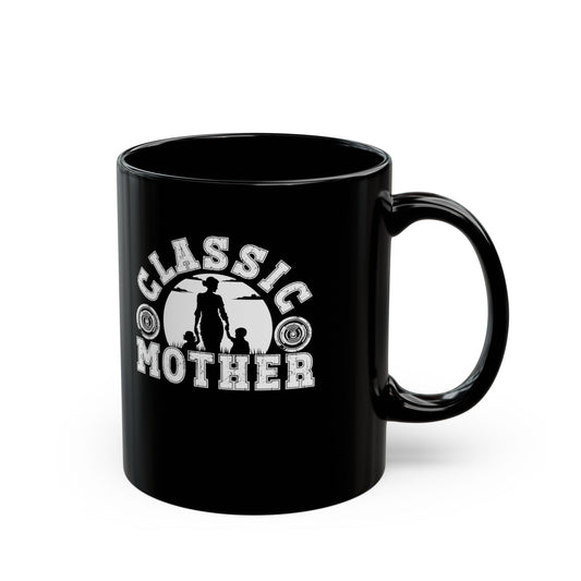 Cute Mom Black Mug: Celebrate Mom’s Classic Love, Perfect Birthday Present, Christmas, Valentine's Day, Mother’s Day Gift