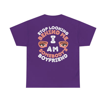 Funny Shirt For Boyfriends (Front and Back Prints) | I am Somebody's Boyfriend | Super T-shirt