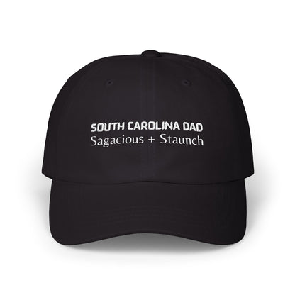 Black Baseball Cap. Best Embroidered Cap For South Carolina Dads.