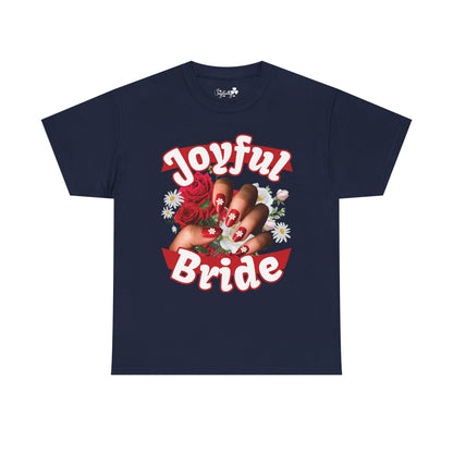 Floral Cute Bachelorette Party Shirt | Joyful Bride  | Super T-shirt
