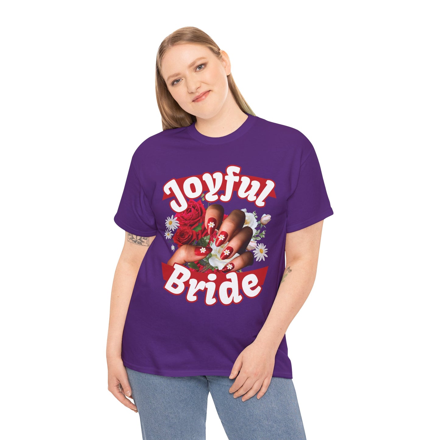 Floral Cute Bachelorette Party Shirt | Joyful Bride  | Super T-shirt