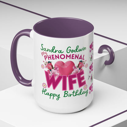 Personalized Birthday Mug for Wives. 