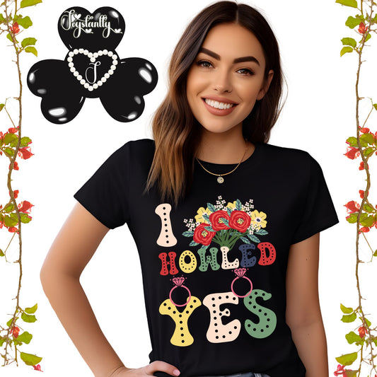 Bridal Shower Black T-Shirt