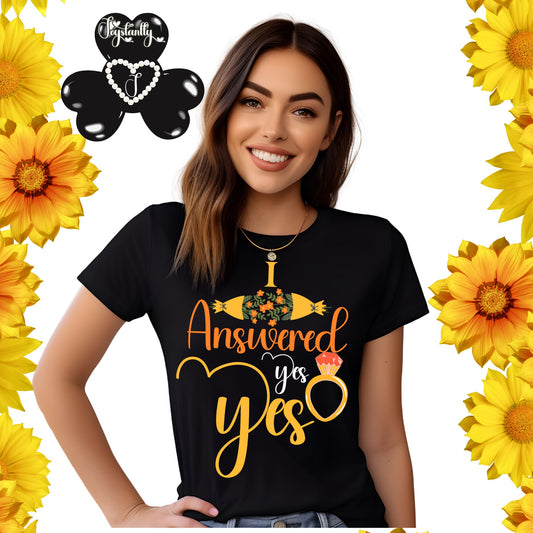 Bridal Shower Black T-shirt