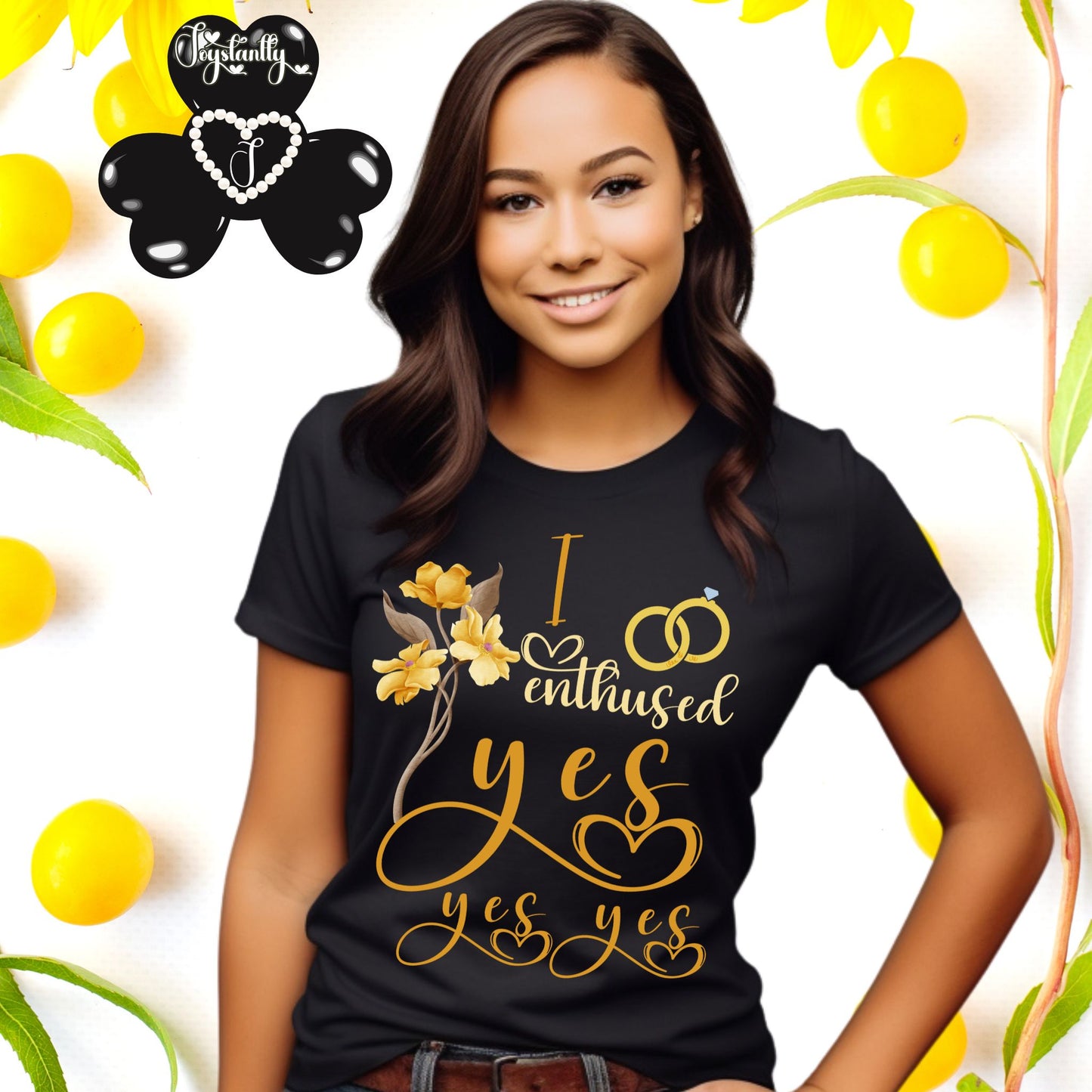 Bridal Shower Black T-shirt