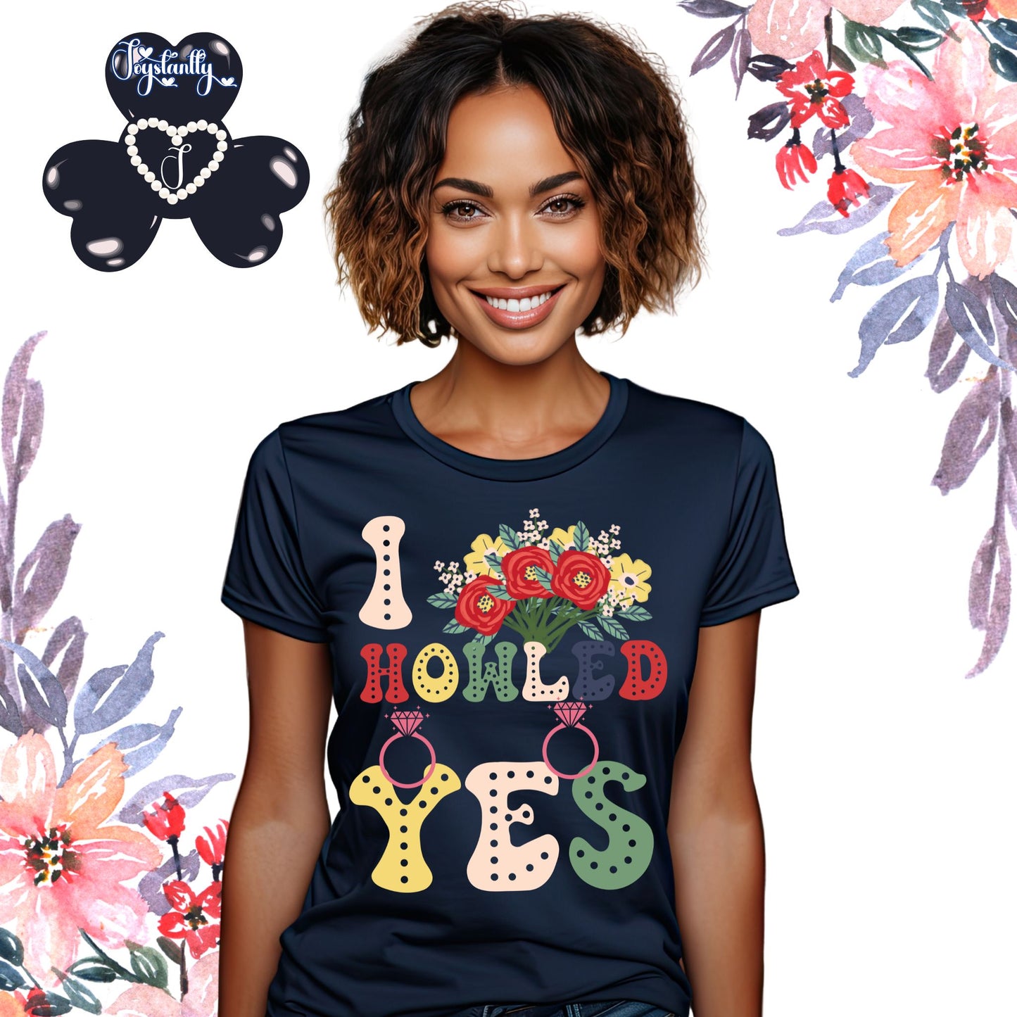 Bridal Shower Navy Blue T-Shirt