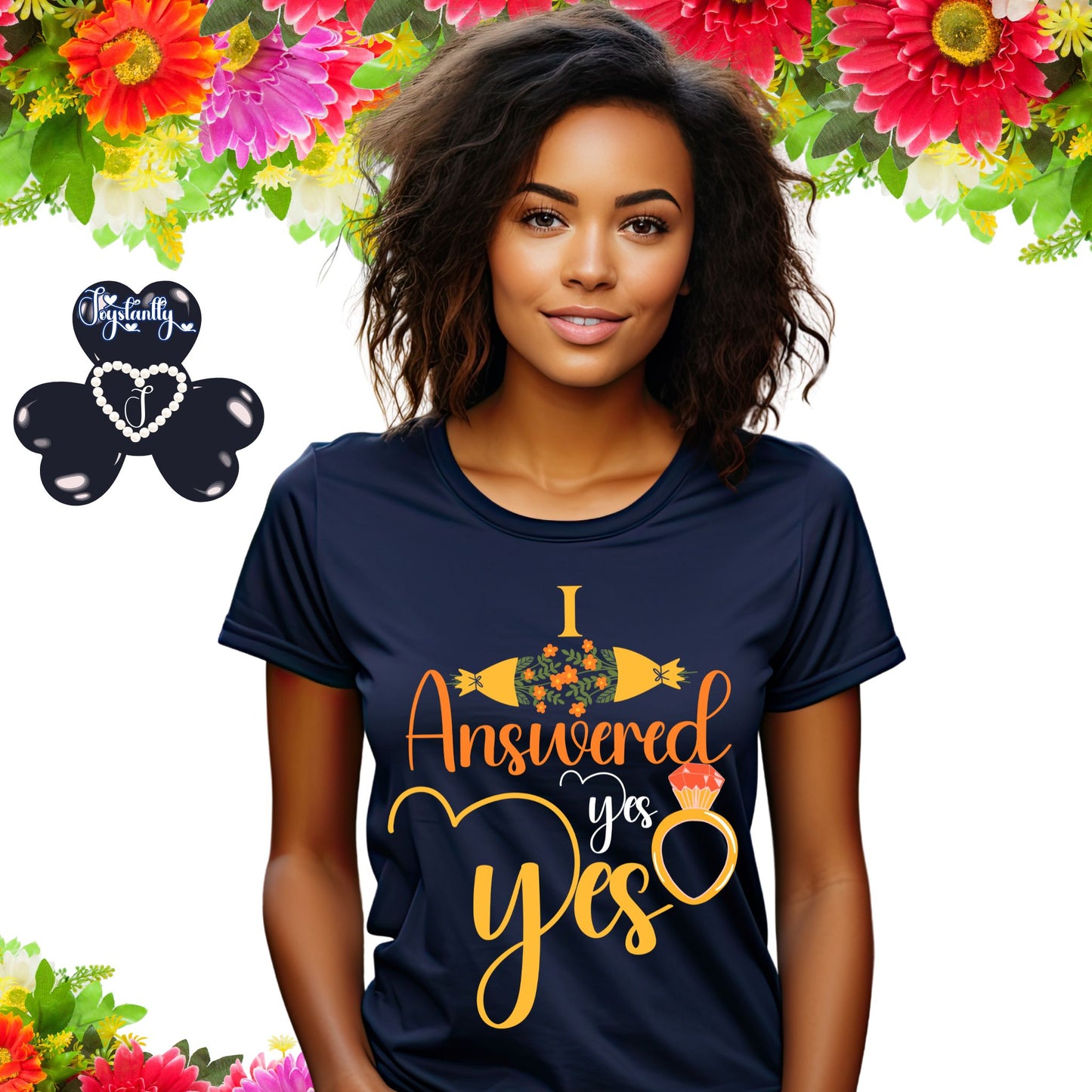 Bridal Shower Navy Blue T-shirt