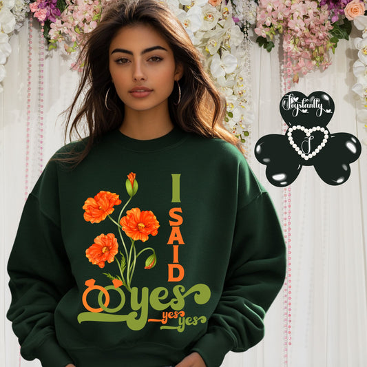 Bachelorette Party Forest Green Sweatshirt