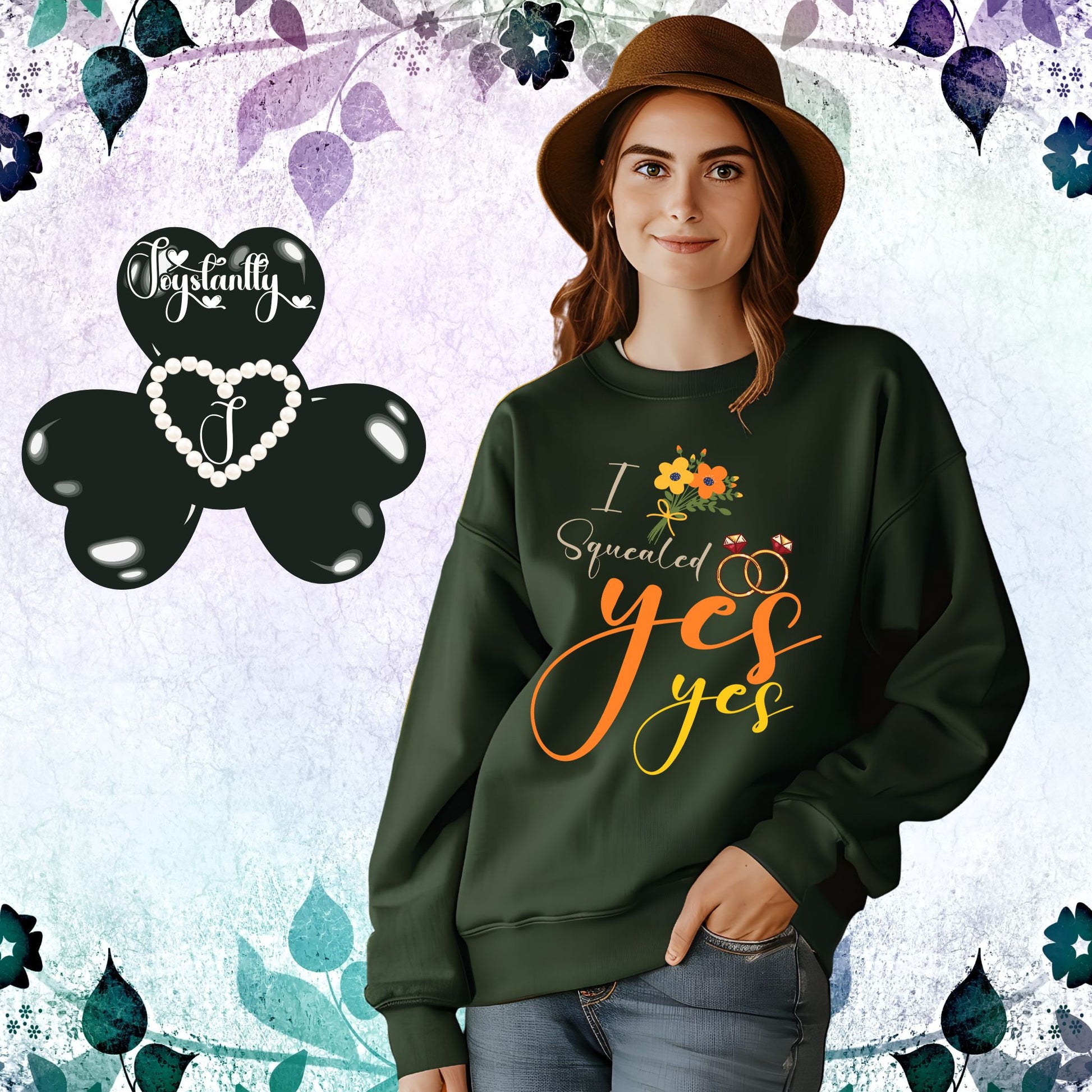 Bachelorette Party Forest Green Sweatshirt