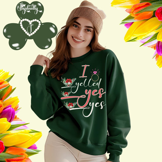 Bachelorette Party Forest Green Sweatshirt