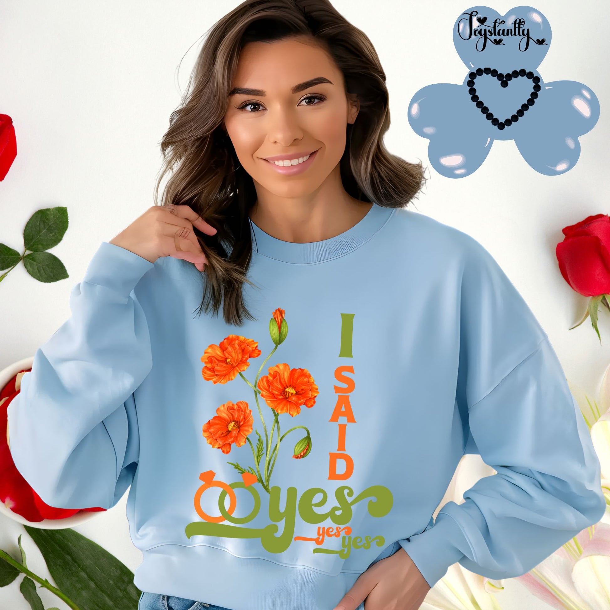 Bachelorette Party Light  Blue Sweatshirt