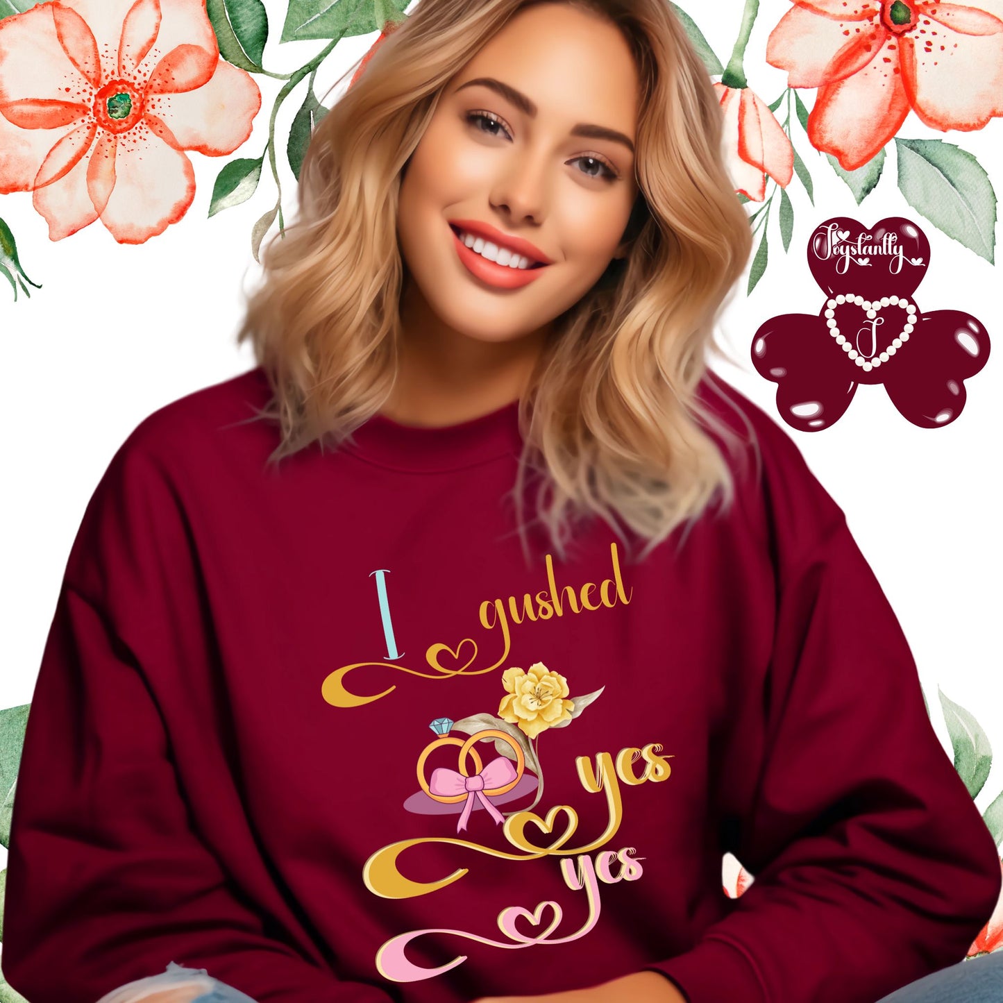 Bachelorette Party Maroon Sweatshirt