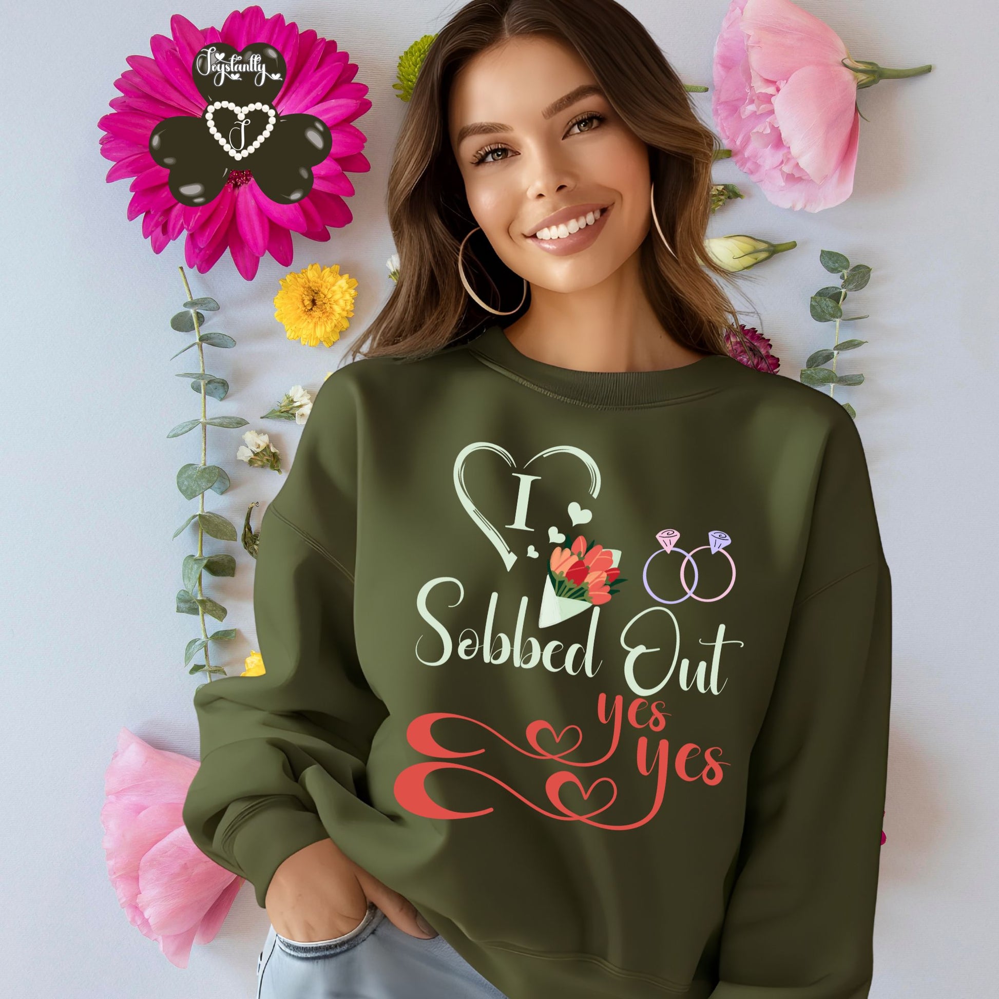 Bachelorette Party Military Green Sweatshirt
