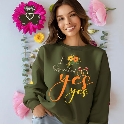 Bachelorette Party Military Green Sweatshirt