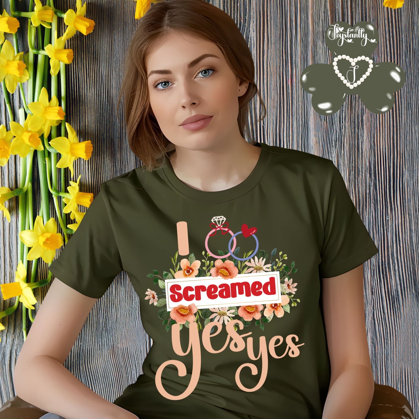 Bachelorette Military Green Shirt