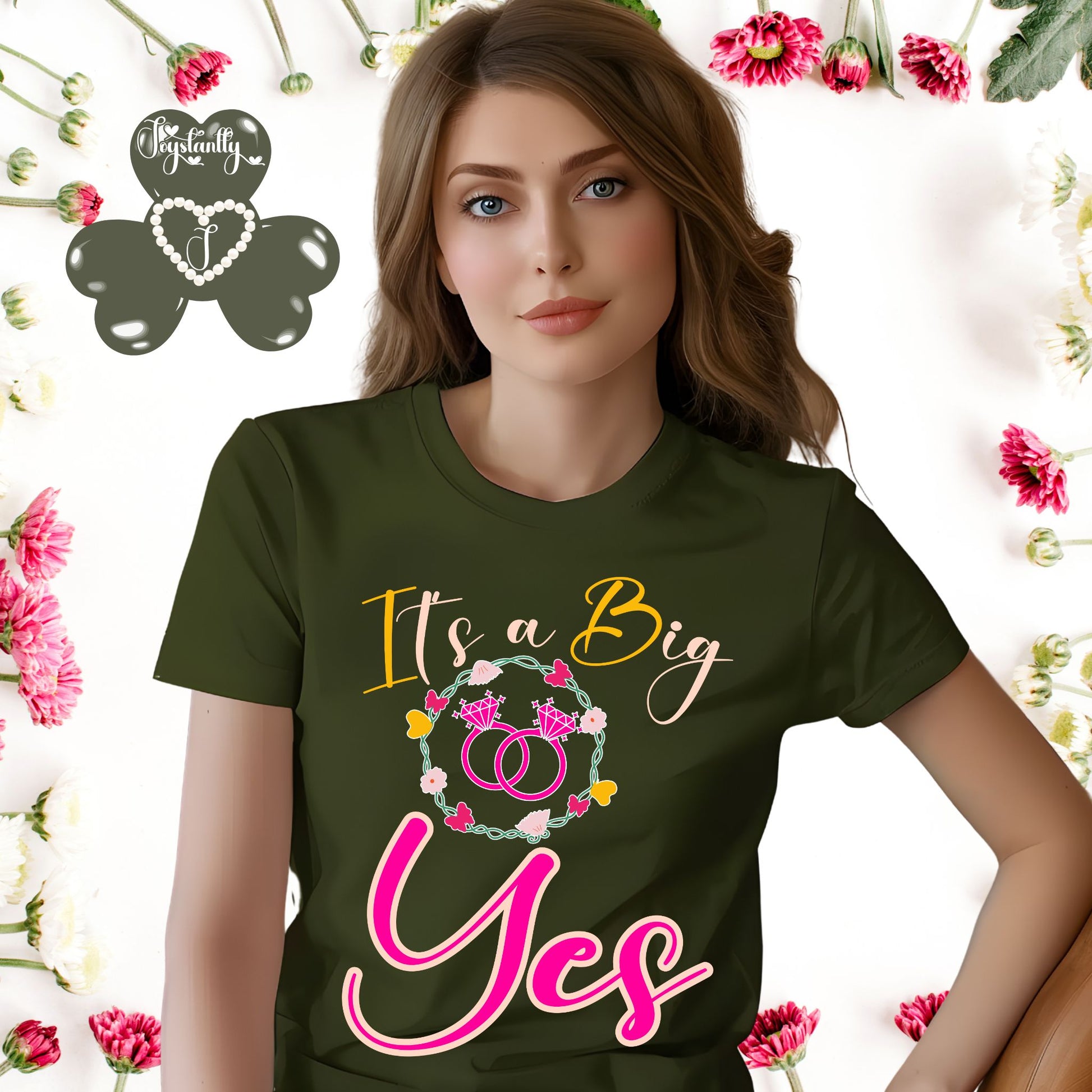 Bachelorette Military Green Shirt