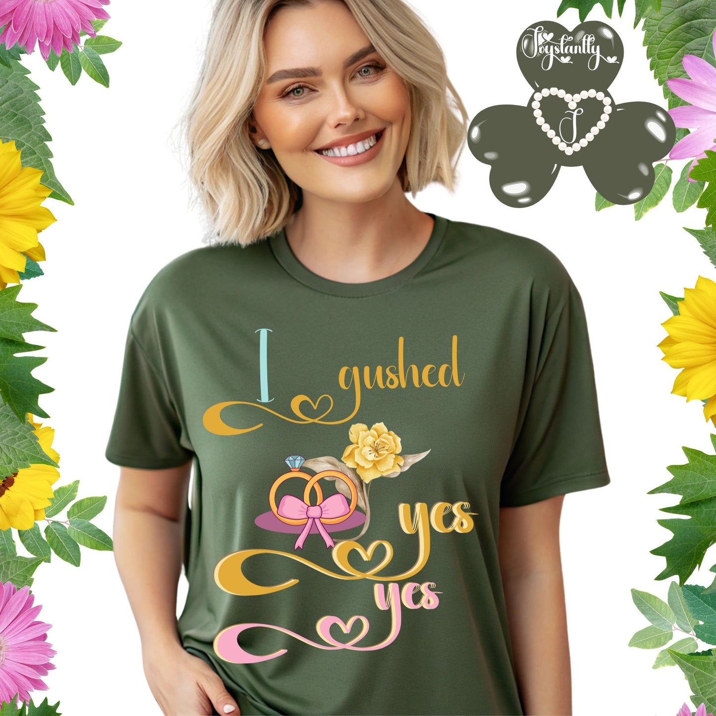Bachelorette Military Green Shirt