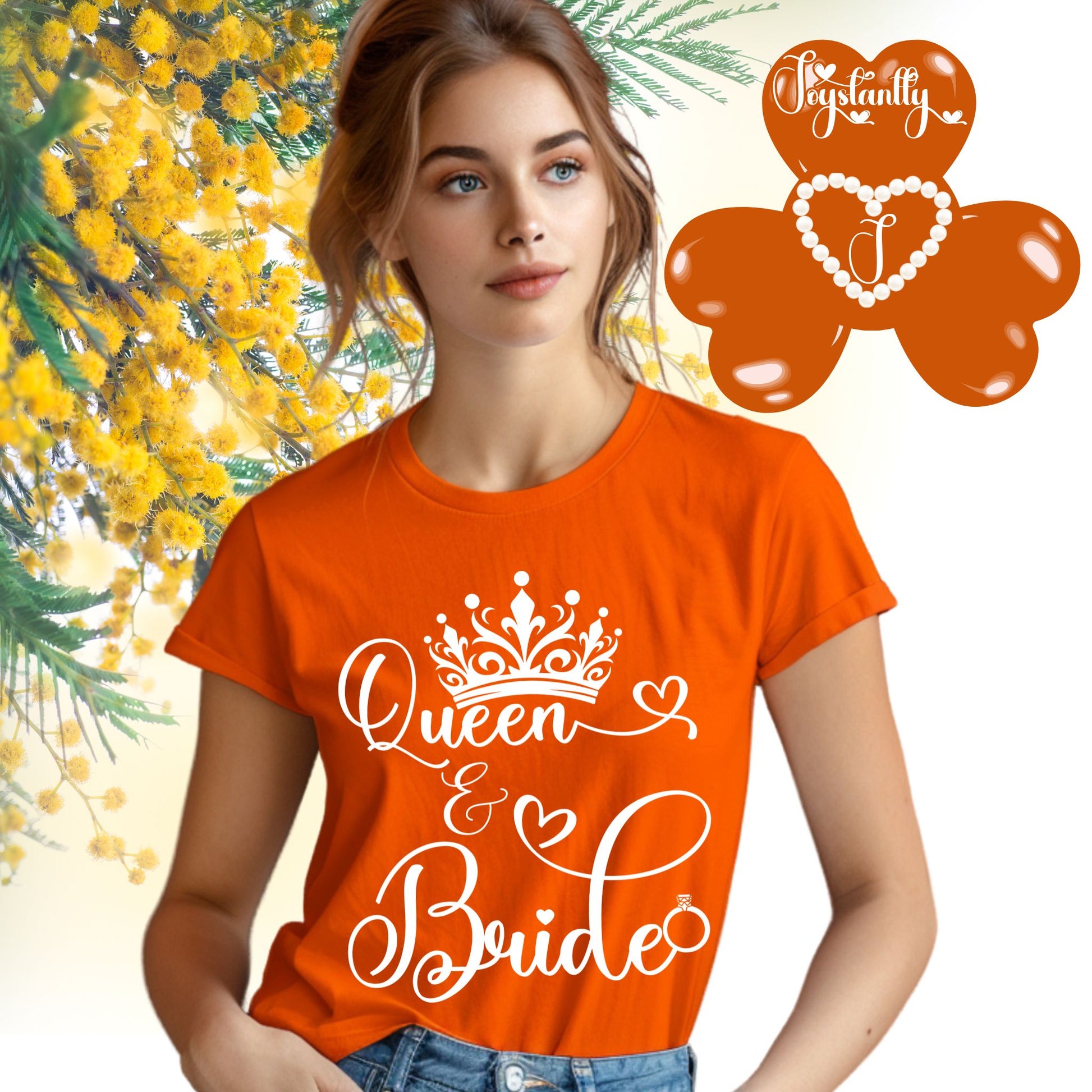 Bachelorette Party Shirt. Orange Shirt.