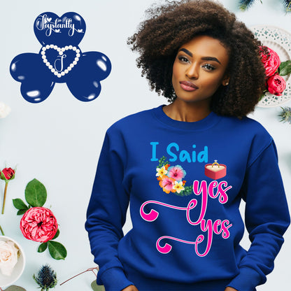 Bachelorette Party Royal Blue Sweatshirt