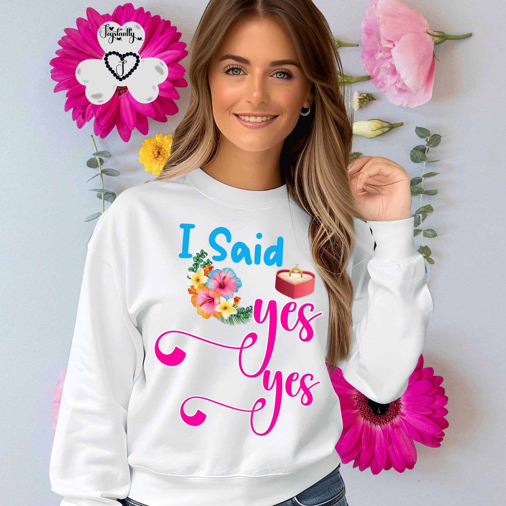 Bachelorette Party White Sweatshirt