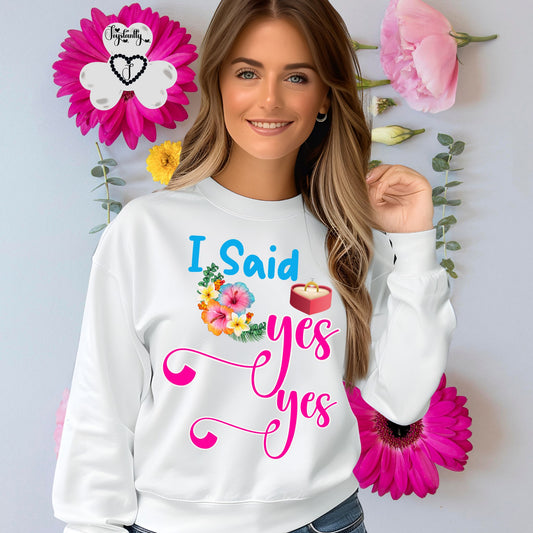 Bachelorette Party White Sweatshirt