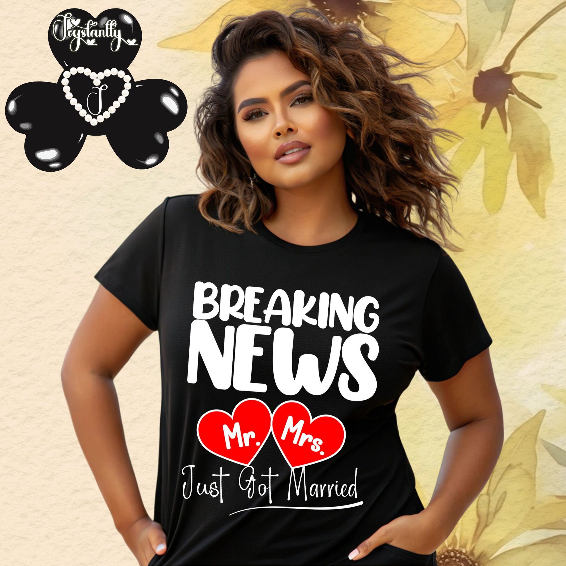 Black Shirt. Newlywed Honeymoon Shirt.