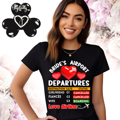 Black T-shirt. Cute Engagement T-shirt.