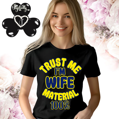 Black T-shirt. Funny T-shirt for Engagement Party.