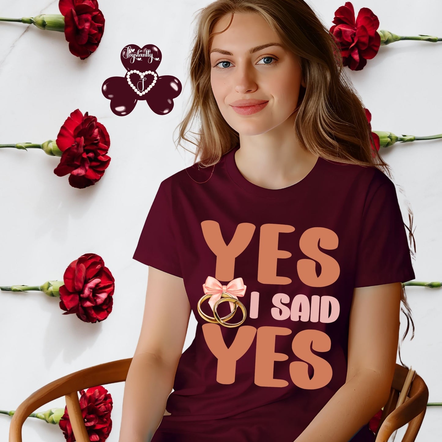 Engagement Party Maroon Shirt