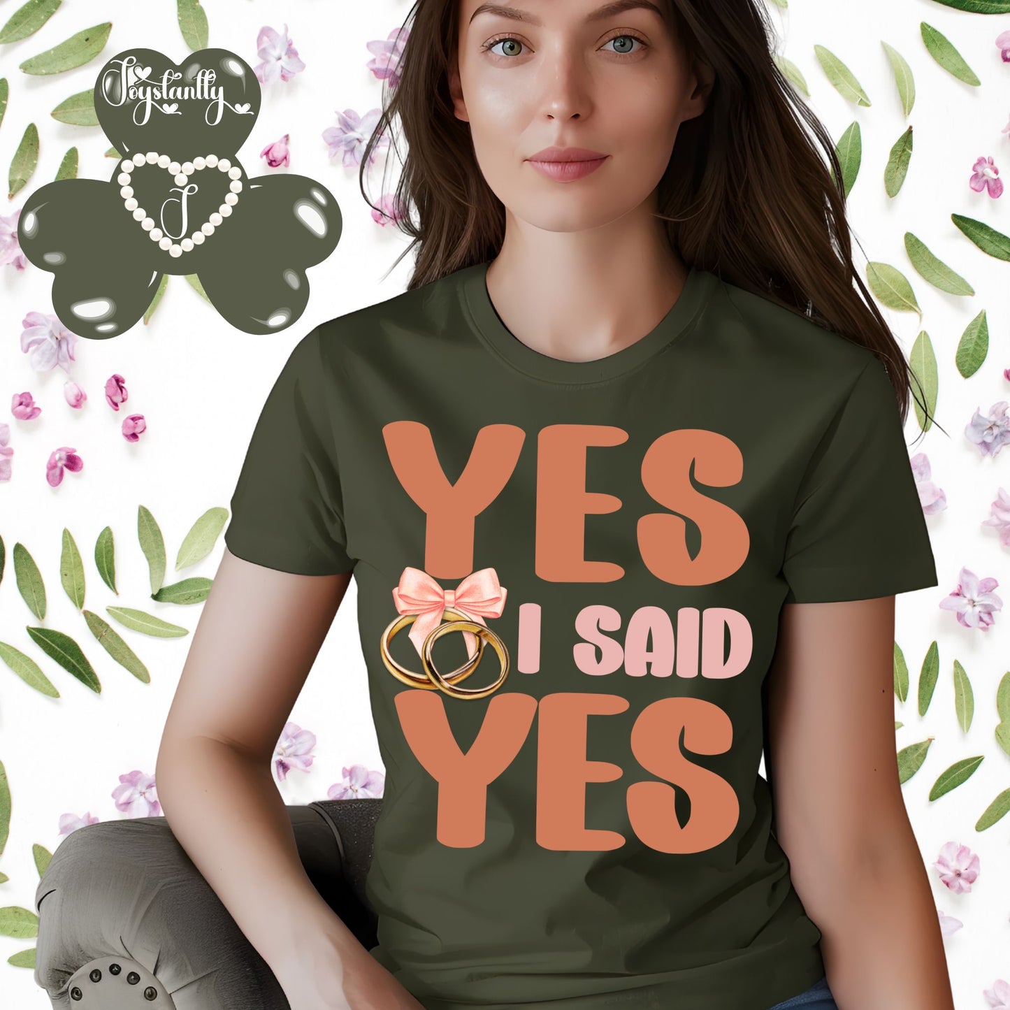 Engagement Party Military Green Shirt