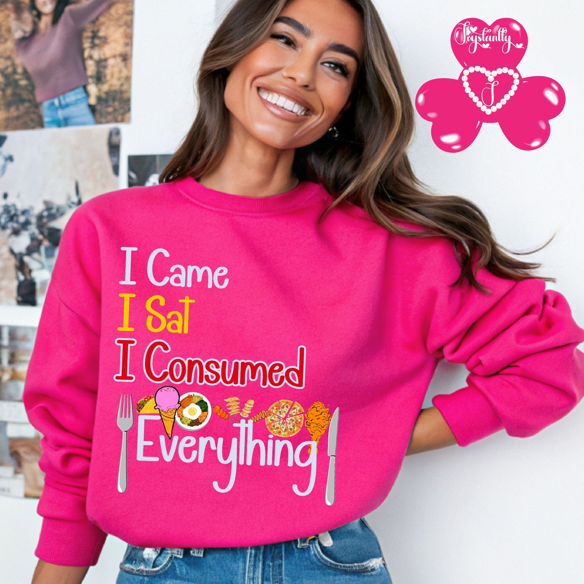 Funny Bridal Party Heliconia Deep Pink Sweatshirt
