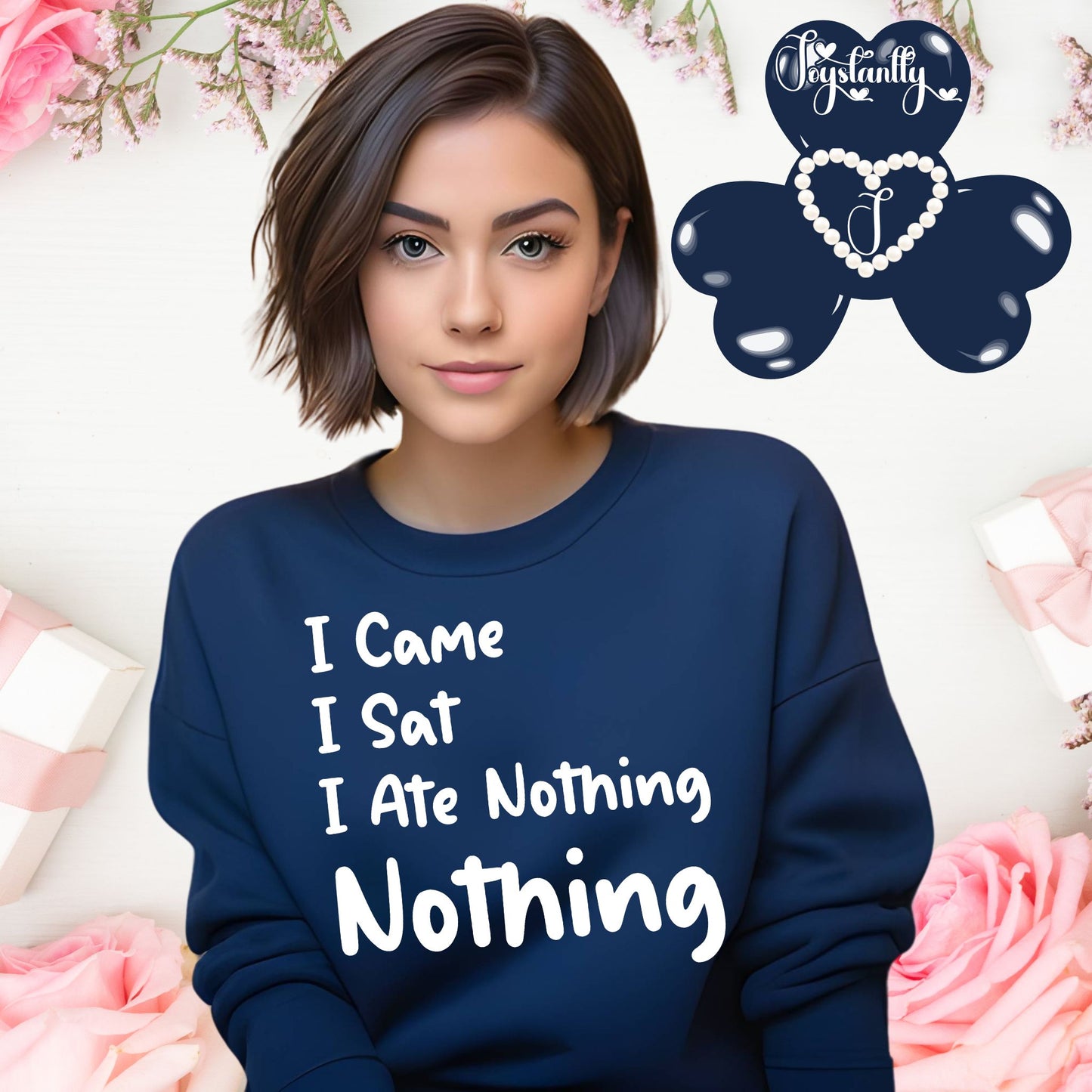 Funny Bridal Party Navy Blue Sweatshirt